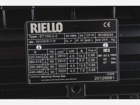 Электродвигатель P=420Вт для горелки Riello